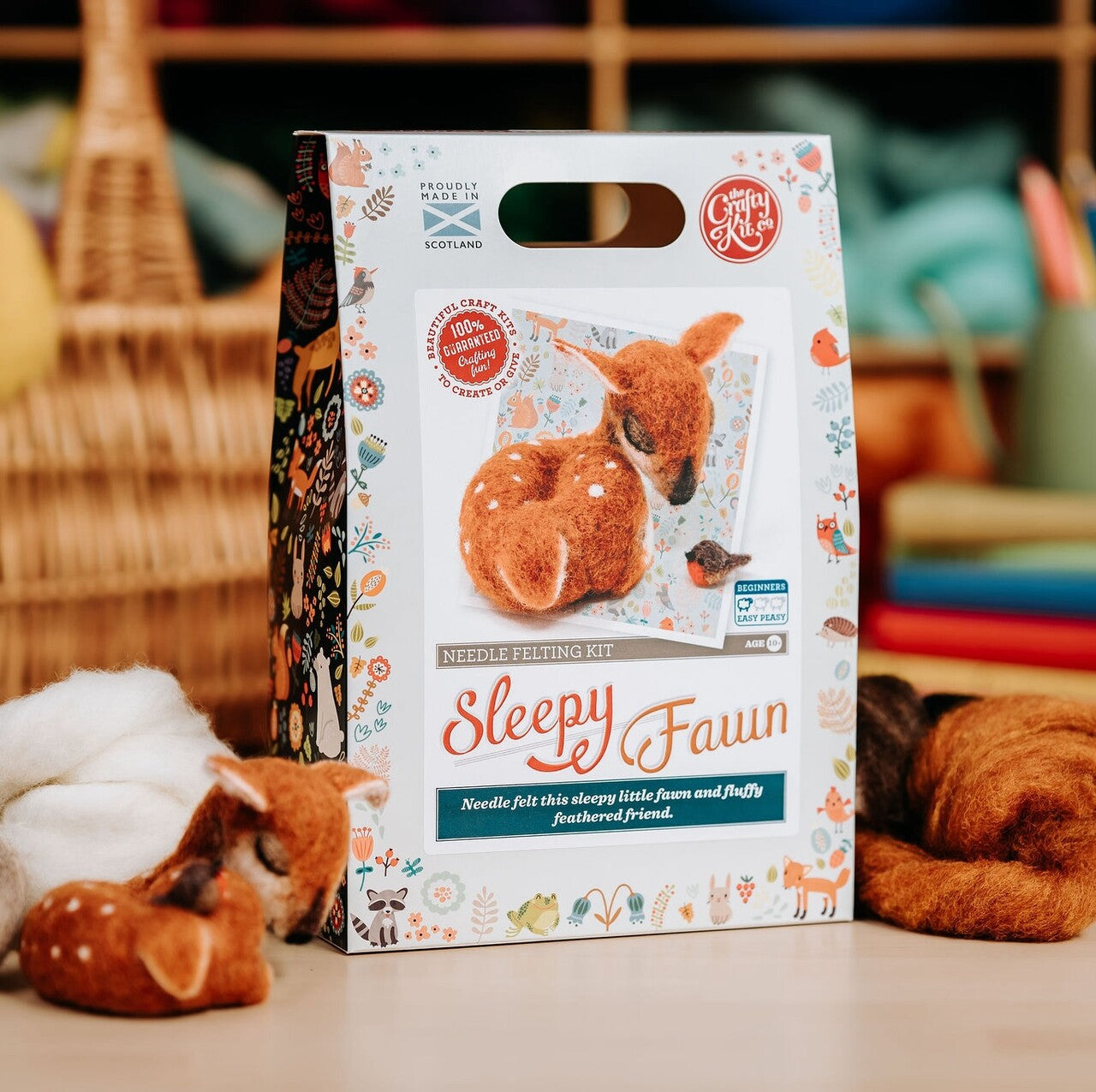 Sleepy Fawn Needle Felting Craft Kit