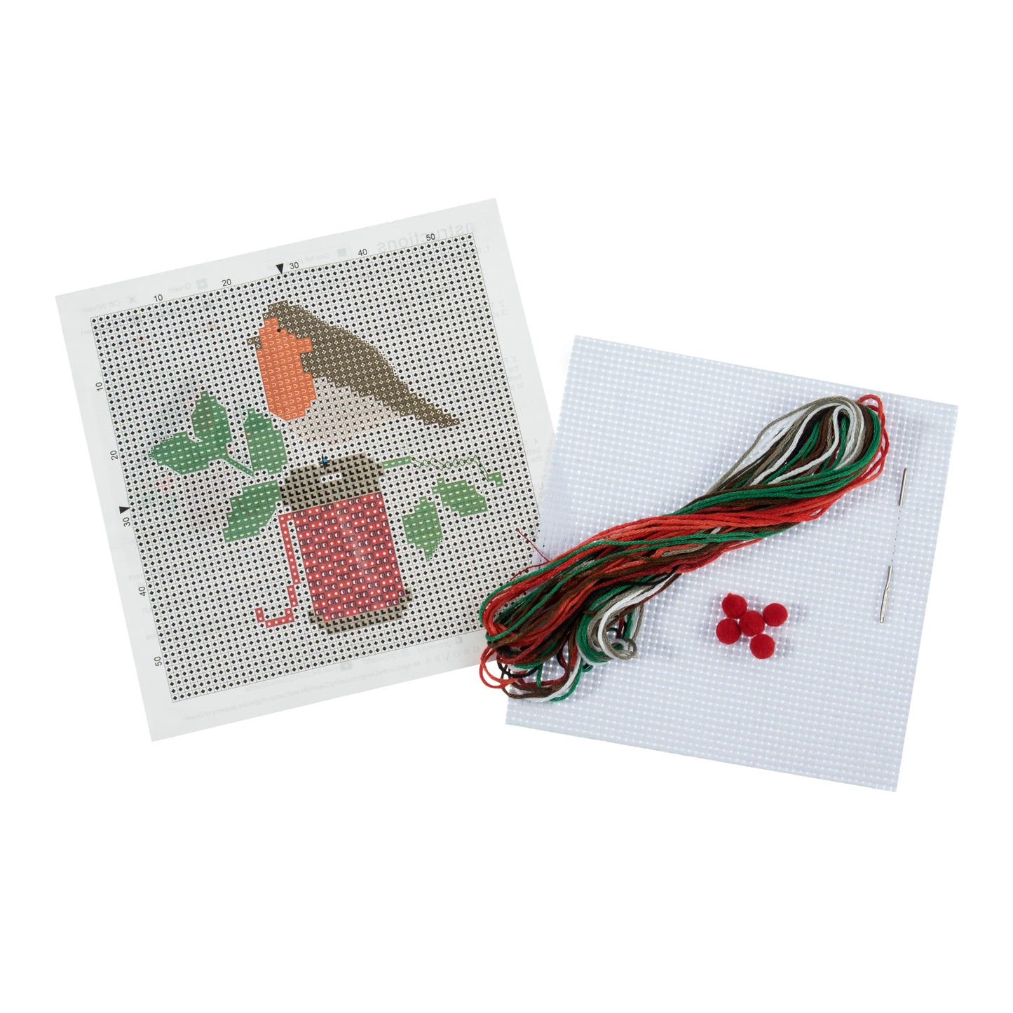 Trimits Stitch your Own Robin Christmas Cross Stitch Craft Kit