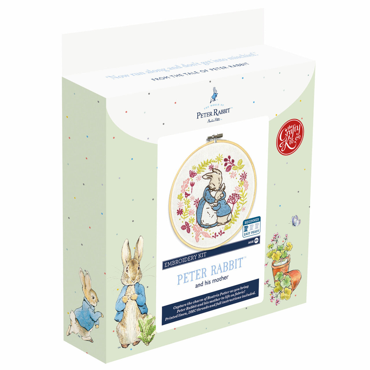 Beatrix Potter - Peter Rabbit & His Mother Embroidery Kit