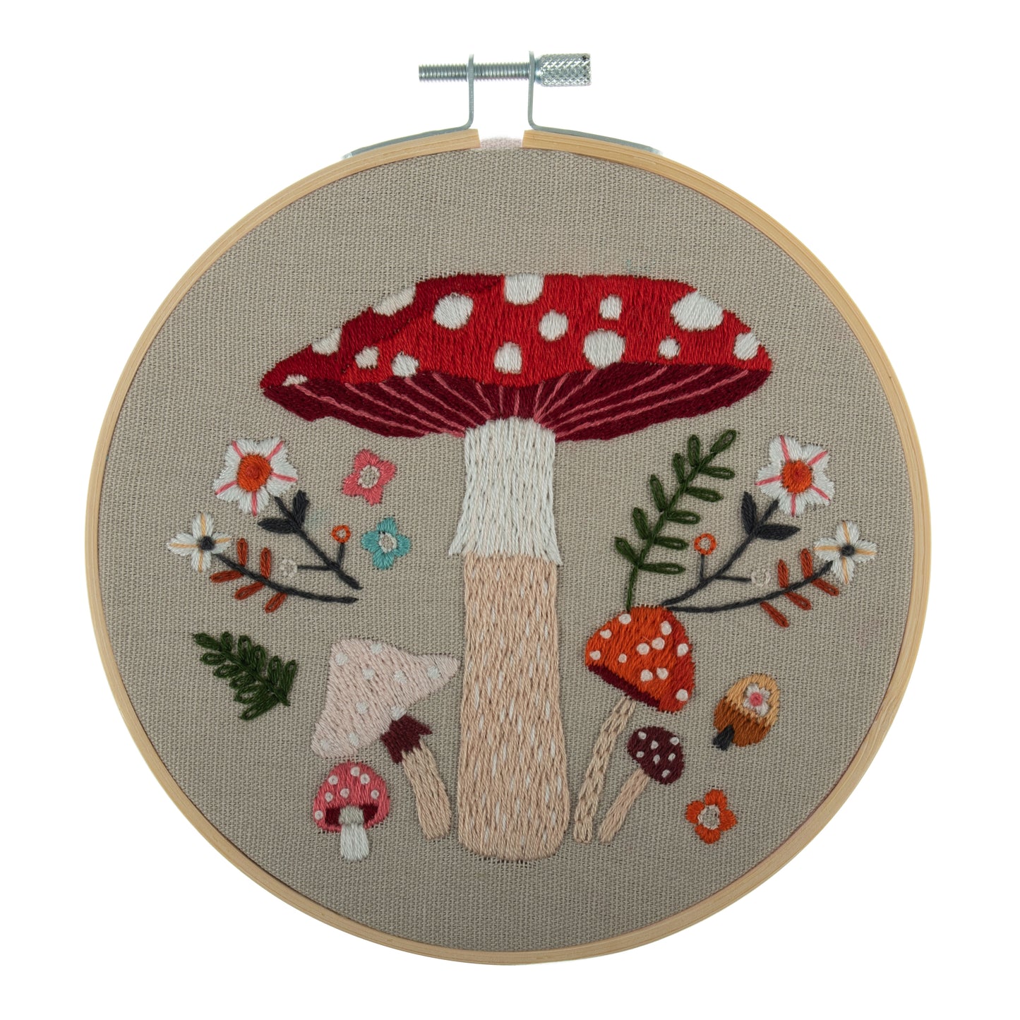 Trimits Toadstool Embroidery Hoop Craft Kit