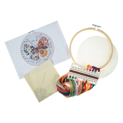 Trimits Butterfly Embroidery Hoop Craft Kit