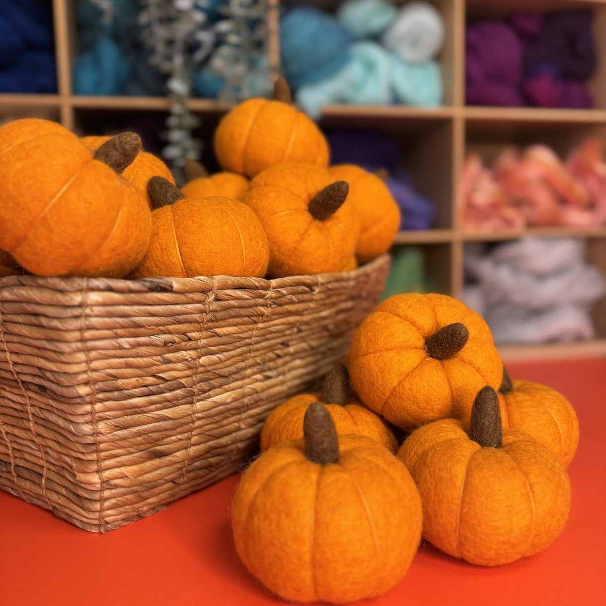 Wet Felted Pumpkin