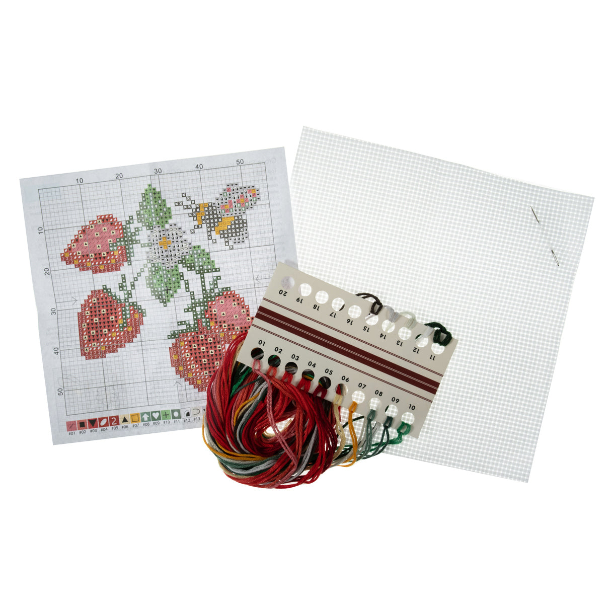 Trimits Stitch your Own Strawberries Cross Stitch Craft Kit