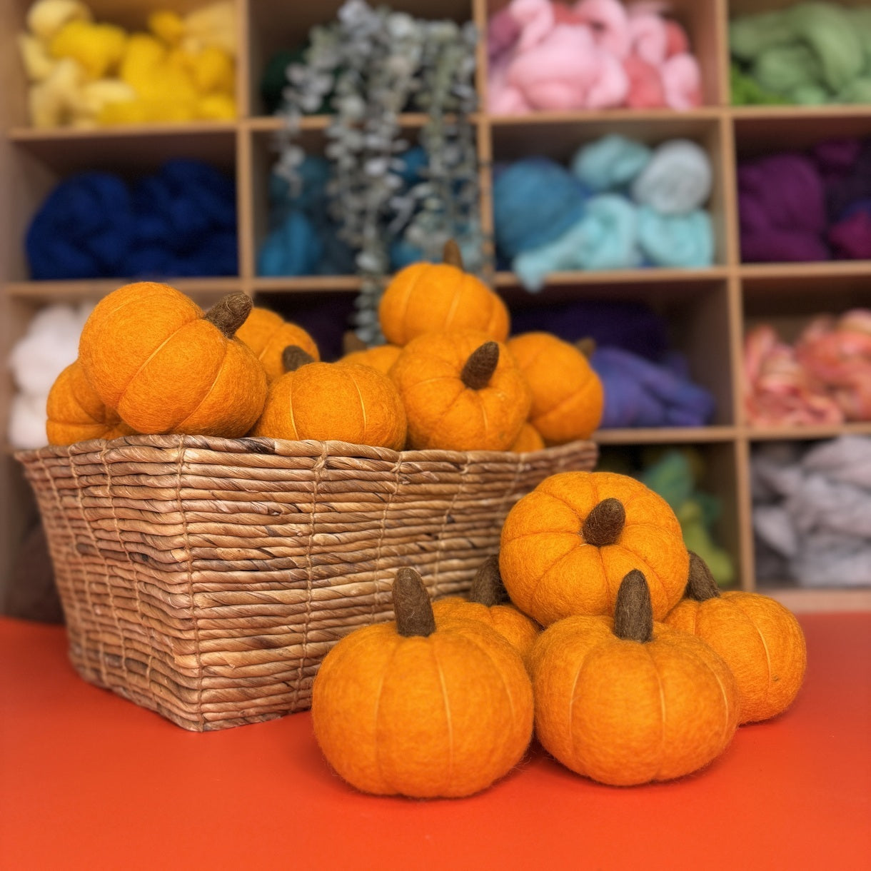 Wet Felted Pumpkin