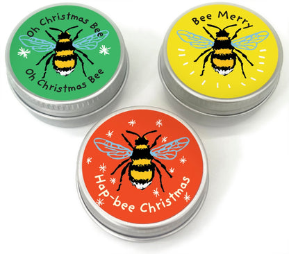 Seedball Christmas Bees Mini Tins (Set of Three)