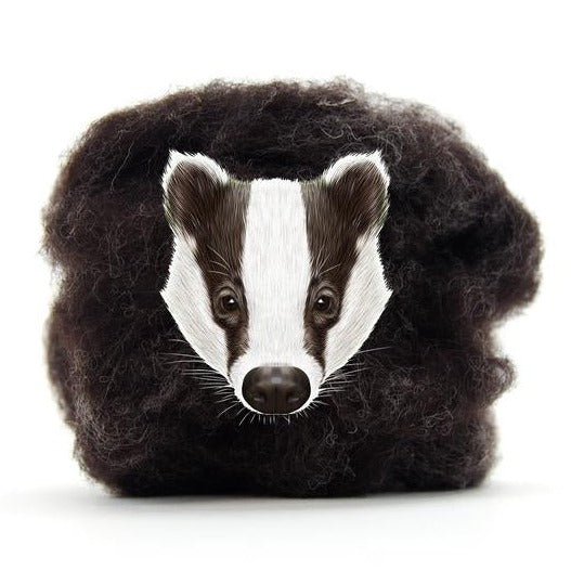 Felting Wool - Badger