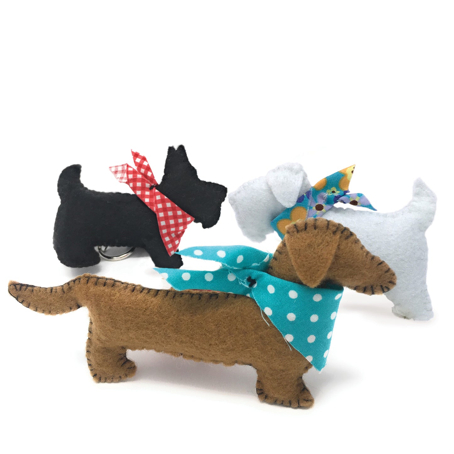 The Crafty Kit Company Three Felt Puppies Sewing Kit