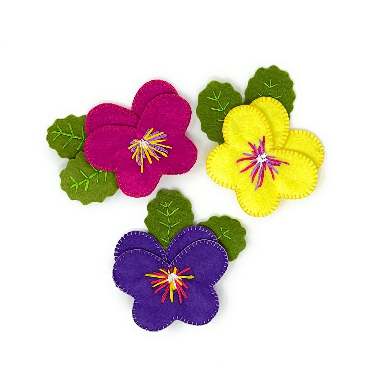 Make your Own Pansy Brooch Pack