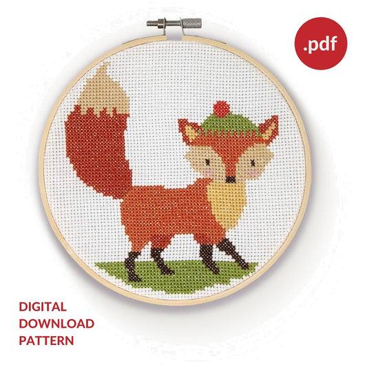 PDF Pattern - Cross Stitch Fox