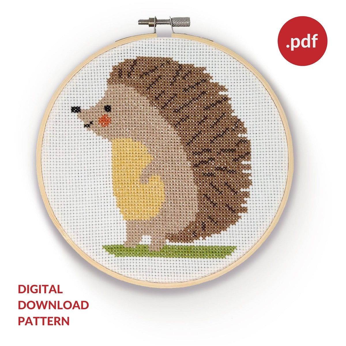 PDF Pattern - Cross Stitch Hedgehog